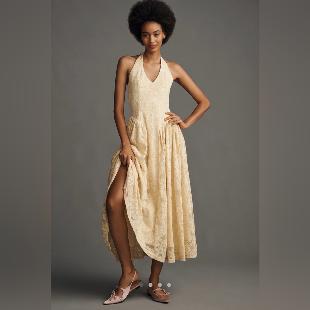 EXTRO & VERT Mila Halter Midi Dress - Picture 8 of 16